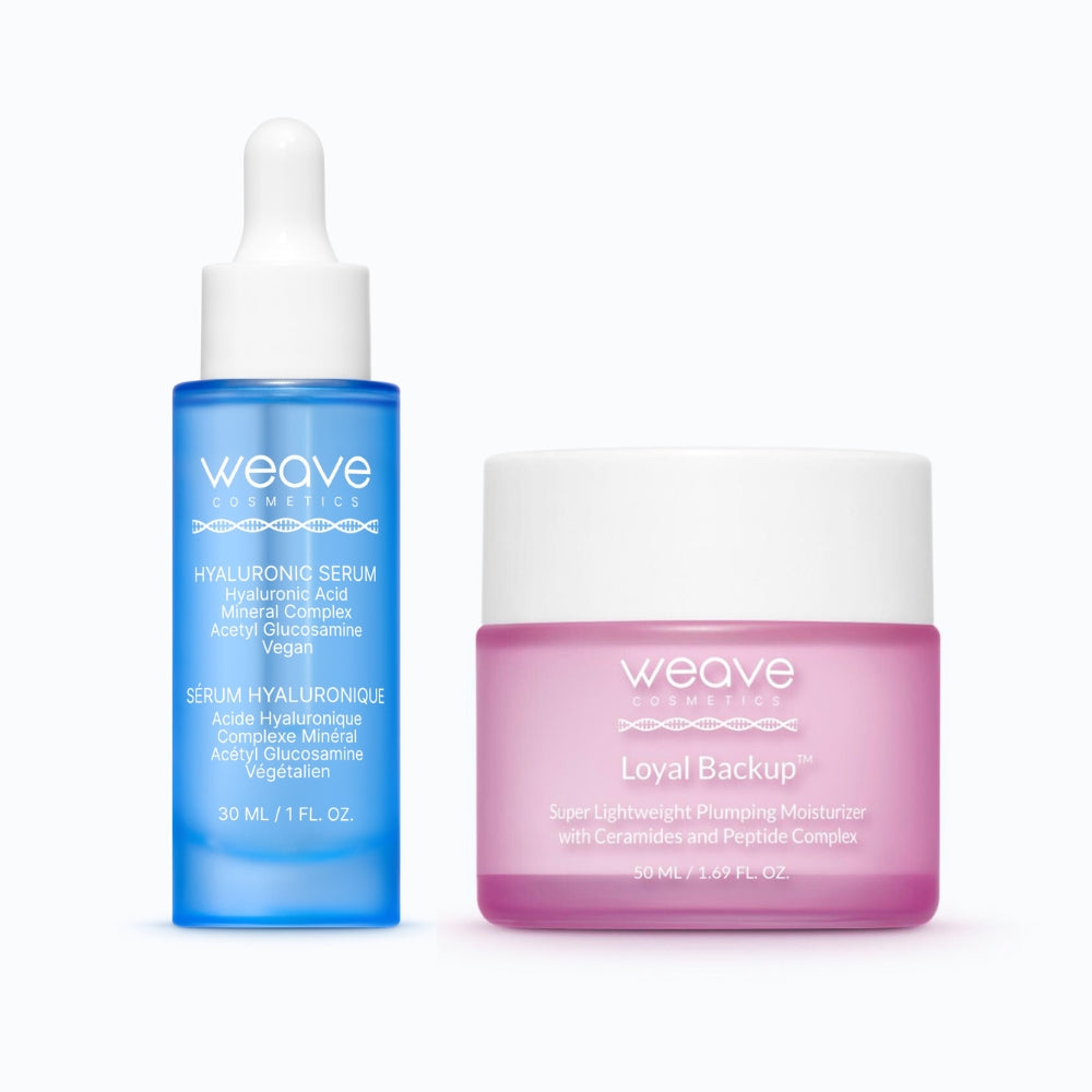 Zestaw Siła Nawilżenia - Serum hialuronowe + Krem nawilżający